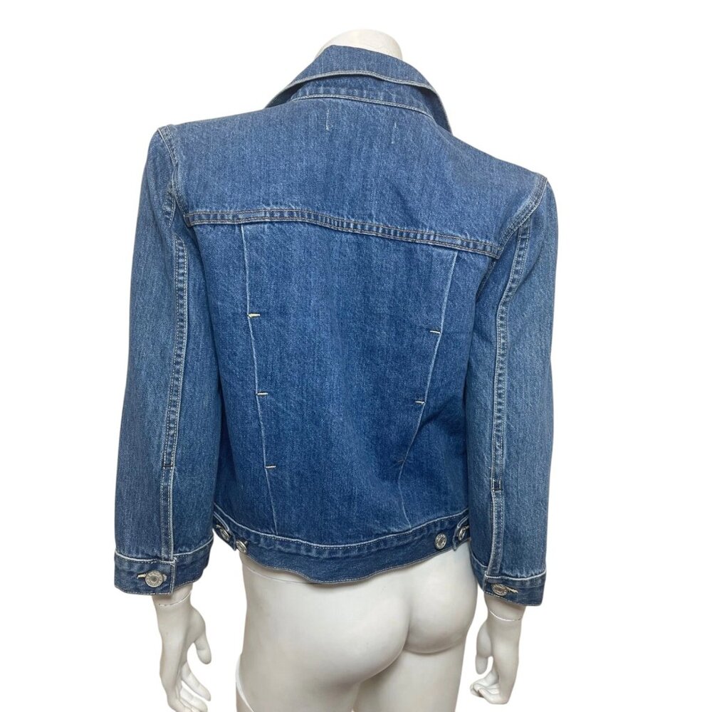 Trave Zoey Crop Jean Jacket in Atmosphere Size S - Picture 7 of 11
